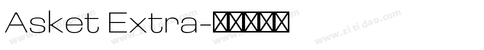 Asket Extra字体转换